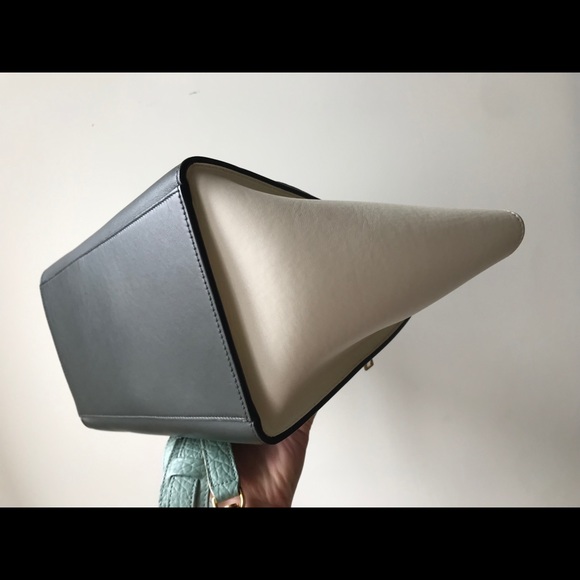 Celine  Calfskin Medium Tri-Color Trapeze - Picture 5 of 11